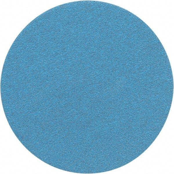 Porter-Cable - 5" Diam, 180 Grit Zirconia Alumina Adhesive PSA Disc - Very Fine Grade, Tan, C Weighted Backing, Flexible, 13,000 Max RPM - Industrial Tool & Supply