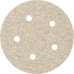 Porter-Cable - 5" Diam, 220 Grit Zirconia Alumina Adhesive PSA Disc - Very Fine Grade, Tan, C Weighted Backing, Flexible, 13,000 Max RPM - Industrial Tool & Supply