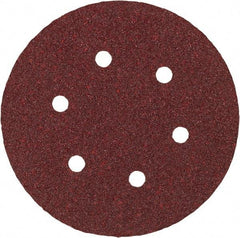 Porter-Cable - 6" Diam, 220 Grit Aluminum Oxide Adhesive PSA Disc - Very Fine Grade, Tan, C Weighted Backing, Flexible, 13,000 Max RPM - Industrial Tool & Supply