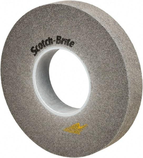 3M - 12" Diam, 2" Face Width, 5" Center Hole, Fine Grade, Silicon Carbide Deburring Wheel - Convolute, Medium Density 10 Grade, 3,000 RPM - Industrial Tool & Supply