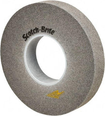 3M - 10" Diam, 2" Face Width, 5" Center Hole, Fine Grade, Silicon Carbide Deburring Wheel - Convolute, Soft Density 9 Grade, 3,600 RPM - Industrial Tool & Supply