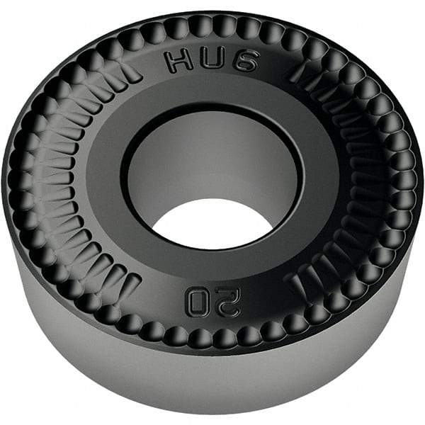 Walter - RCMX2507M0 HU6 Grade WPP10S Carbide Turning Insert - TiCN/Al2O3/TiN Finish, Round, 25mm Inscr Circle, 5/16" Thick - Industrial Tool & Supply