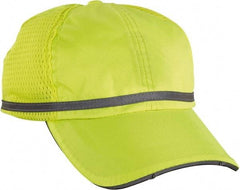 Ergodyne - Size Universal, General Purpose Baseball Cap - Lime Solid Pattern, Polyester - Industrial Tool & Supply