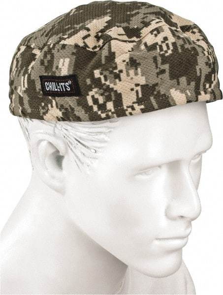 Ergodyne - Size Universal, Cooling Skull Cap - Polyester, Camouflage - Industrial Tool & Supply