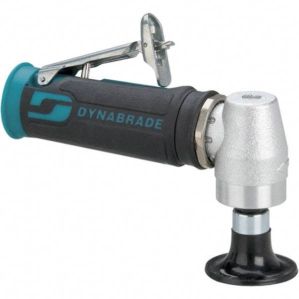 Dynabrade - 2" Max Disc, 12,000 RPM, Pneumatic Handheld Disc Sander - 25 CFM, 1/4" Inlet, 0.4 hp, 90 psi, Includes Wrench & Disc Sander - Industrial Tool & Supply