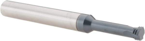 Scientific Cutting Tools - 3/8-24 UNF, 0.285" Cutting Diam, 3 Flute, Solid Carbide Helical Flute Thread Mill - Internal Thread, 1" LOC, 3-1/2" OAL, 3/8" Shank Diam - Industrial Tool & Supply