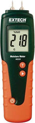 Extech - 32 to 104°F Operating Temp, Pocket Size Moisture Meter - LCD Display - Industrial Tool & Supply
