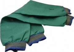 Stanco Safety Products - Blue/Gray Cotton Welding Sleeve - 23" Long Sleeve, Elastic Opening at Both Ends - Industrial Tool & Supply