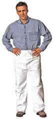 Dupont - Size S, Tyvek General Purpose Work Pants - 22 Inch Waist, 27 Inch Inseam, White - Industrial Tool & Supply