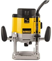 DeWALT - 8,000 to 22,000 RPM, 3 HP, 15 Amp, Plunge Base Electric Router - 1/4 and 1/2 Inch Collet - Industrial Tool & Supply