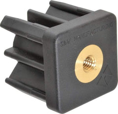 Gibraltar - 2" Tube, 3/8-16 Thread, 1,800 Lb Capacity, Square Tube End - 0.065" Tube Wall, 2" Square - Industrial Tool & Supply