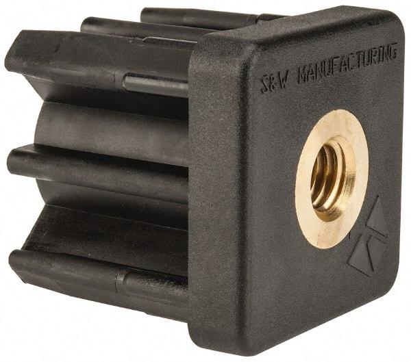 Gibraltar - 2" Tube, 1/2-13 Thread, 1,800 Lb Capacity, Square Tube End - 0.109/0.12" Tube Wall, 2" Square - Industrial Tool & Supply
