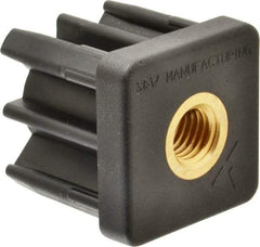Gibraltar - 2" Tube, 5/8-11 Thread, 1,800 Lb Capacity, Square Tube End - 0.109/0.12" Tube Wall, 2" Square - Industrial Tool & Supply