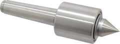 Made in USA - MT4 Taper Shank, 2-1/2" Head Diam 2,890 Lb Capacity Live Center - 2-11/16" Head Length, 1-1/4" Point Diam, 1-1/2" Point Len, 8-5/8" OAL, Standard Point - Industrial Tool & Supply