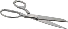 Heritage Cutlery - 3-1/2" LOC, 8-1/2" OAL Stainless Steel Standard Shears - Right Hand, Metal Bent Handle, For General Purpose Use - Industrial Tool & Supply