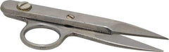 Heritage Cutlery - 1-3/8" LOC, 4-1/2" OAL Stainless Steel Standard Thread Clips - Right Hand, Metal Straight Handle, For Electrical - Industrial Tool & Supply