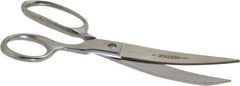 Heritage Cutlery - 3-1/2" LOC, 8" OAL Chrome Plated Standard Shears - Right Hand, Plastic Straight Handle, For Poultry Processing - Industrial Tool & Supply