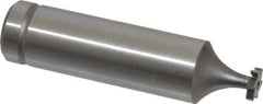 Made in USA - 1/4" Diam x 1/16" Face Width, Cobalt, 6 Teeth, Shank Connection Woodruff Keyseat Cutter - Uncoated, 2-1/16" OAL x 1/2" Shank, Straight Teeth, ANSI 202, Old Standard 201 - Industrial Tool & Supply