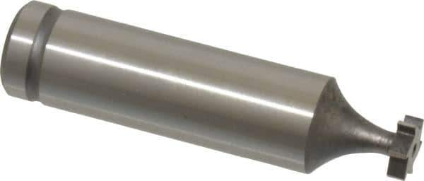 Made in USA - 5/16" Diam x 3/32" Face Width, Cobalt, 6 Teeth, Shank Connection Woodruff Keyseat Cutter - Uncoated, 2-3/32" OAL x 1/2" Shank, Straight Teeth, ANSI 302-1/2, Old Standard 207 - Industrial Tool & Supply