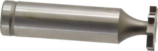 Made in USA - 5/8" Diam x 3/32" Face Width, Cobalt, 8 Teeth, Shank Connection Woodruff Keyseat Cutter - Uncoated, 2-3/32" OAL x 1/2" Shank, Straight Teeth, ANSI 305, Old Standard 4 - Industrial Tool & Supply