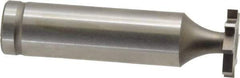 Made in USA - 5/8" Diam x 3/32" Face Width, Cobalt, 8 Teeth, Shank Connection Woodruff Keyseat Cutter - Uncoated, 2-3/32" OAL x 1/2" Shank, Straight Teeth, ANSI 305, Old Standard 4 - Industrial Tool & Supply