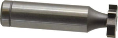 Made in USA - 5/8" Diam x 5/32" Face Width, Cobalt, 8 Teeth, Shank Connection Woodruff Keyseat Cutter - Uncoated, 2-5/32" OAL x 1/2" Shank, Straight Teeth, ANSI 505, Old Standard 6 - Industrial Tool & Supply