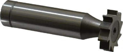 Made in USA - 3/4" Diam x 3/16" Face Width, Cobalt, 10 Teeth, Shank Connection Woodruff Keyseat Cutter - Uncoated, 2-3/16" OAL x 1/2" Shank, Straight Teeth, ANSI 606, Old Standard 9 - Industrial Tool & Supply
