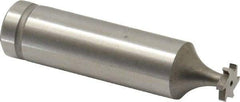 Made in USA - 5/16" Diam x 1/16" Face Width, Cobalt, 6 Teeth, Shank Connection Woodruff Keyseat Cutter - Uncoated, 2-1/16" OAL x 1/2" Shank, Staggered Teeth, ANSI 202-1/2, Old Standard 206 - Industrial Tool & Supply