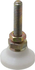 Gibraltar - 1/4-20 Bolt Thread, Studded Pivotal Stud Mount Leveling Pad & Mount - 200 Max Lb Capacity, 1" Base Diam - Industrial Tool & Supply