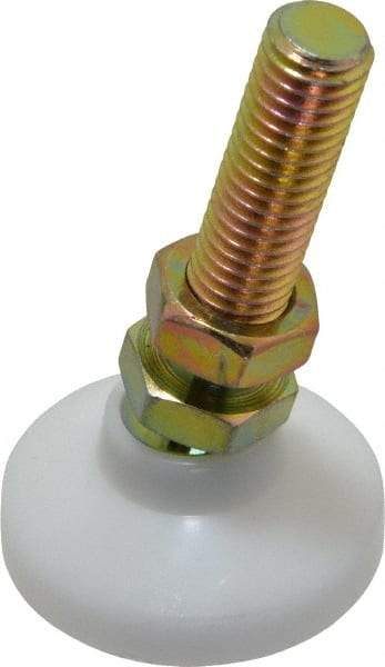 Gibraltar - 1/2-13 Bolt Thread, Studded Pivotal Stud Mount Leveling Pad & Mount - 700 Max Lb Capacity, 1-7/8" Base Diam - Industrial Tool & Supply