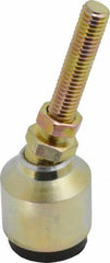 Gibraltar - 100 Lb Capacity, 3/8-16 Thread, 3-1/2" OAL, Zinc Stud, Studded Socket Mount Leveling Mount - 2" Stud Length, 1-1/4" Base Diam, Zinc Pad, 5/8" Hex - Industrial Tool & Supply