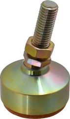 Gibraltar - 4400 Lb Capacity, 5/8-11 Thread, 3-7/8" OAL, Zinc Stud, Studded Socket Mount Leveling Mount - 2" Stud Length, 2-1/2" Base Diam, Zinc Pad, 7/8" Hex - Industrial Tool & Supply
