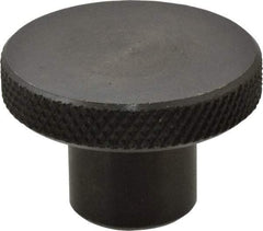 Gibraltar - 1-1/2" Head, Knurled Knob - Tapped, Steel - Industrial Tool & Supply