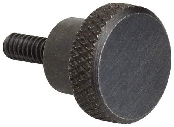 Gibraltar - 2-1/2" Head, Knurled Knob - Threaded Stem, Stainless Steel - Industrial Tool & Supply
