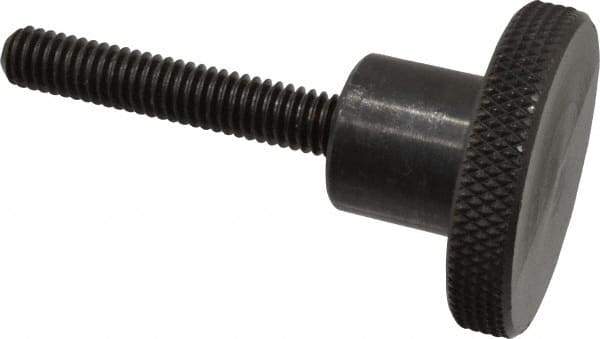 Gibraltar - 1-1/2" Head, Knurled Knob - Threaded Stem, Steel - Industrial Tool & Supply