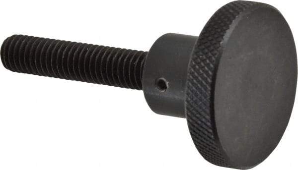 Gibraltar - 1-1/2" Head, Knurled Knob - Threaded Stem, Steel - Industrial Tool & Supply