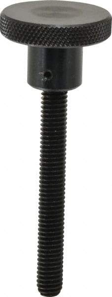 Gibraltar - 1-1/2" Head, Knurled Knob - Threaded Stem, Steel - Industrial Tool & Supply
