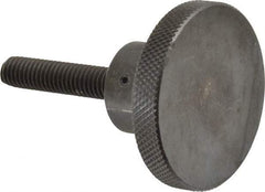 Gibraltar - 2" Head, Knurled Knob - Threaded Stem, Steel - Industrial Tool & Supply