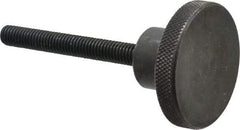Gibraltar - 2" Head, Knurled Knob - Threaded Stem, Steel - Industrial Tool & Supply