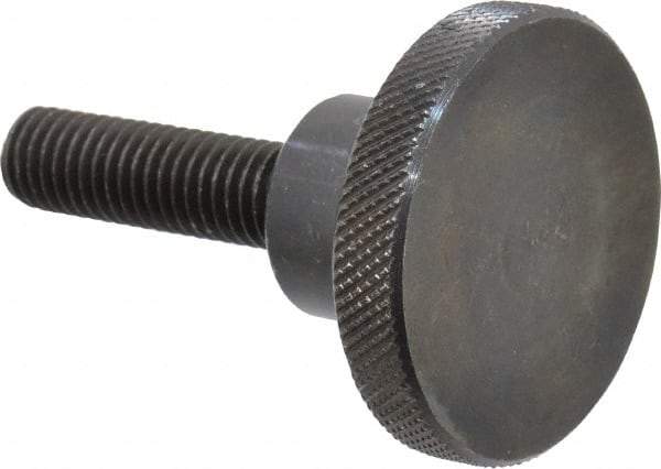 Gibraltar - 2" Head, Knurled Knob - Threaded Stem, Steel - Industrial Tool & Supply