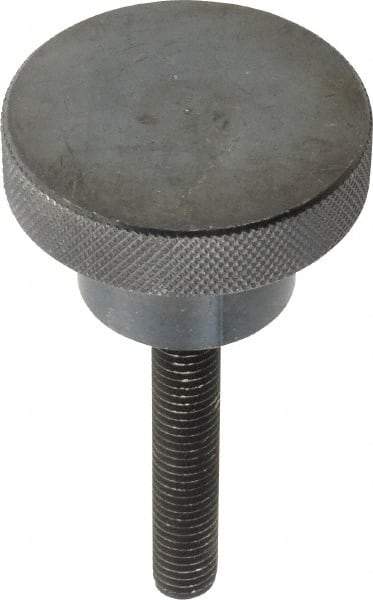 Gibraltar - 2-1/2" Head, Knurled Knob - Threaded Stem, Steel - Industrial Tool & Supply