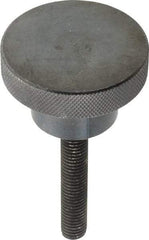 Gibraltar - 2-1/2" Head, Knurled Knob - Threaded Stem, Steel - Industrial Tool & Supply