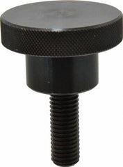 Gibraltar - 2-1/2" Head, Knurled Knob - Threaded Stem, Steel - Industrial Tool & Supply