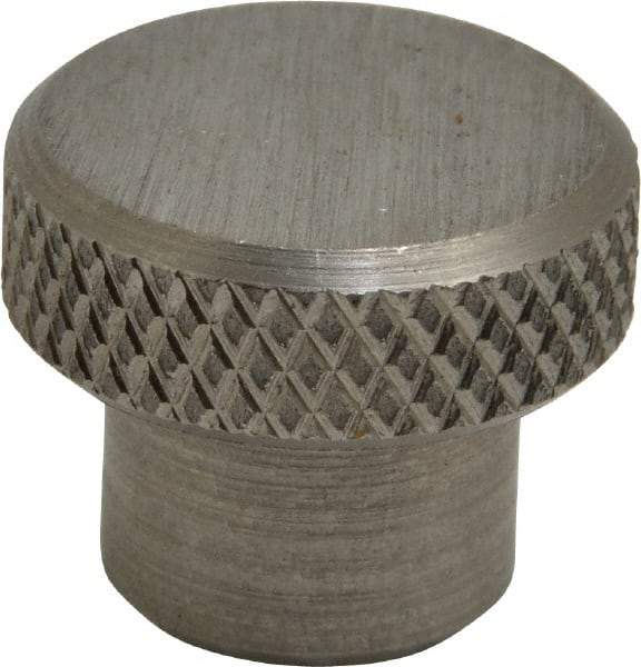 Gibraltar - 3/4" Head, Knurled Knob - Tapped, Stainless Steel - Industrial Tool & Supply
