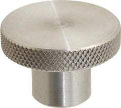Gibraltar - 1-1/2" Head, Knurled Knob - Tapped, Stainless Steel - Industrial Tool & Supply