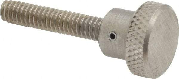 Gibraltar - 3/4" Head, Knurled Knob - Threaded Stem, Stainless Steel - Industrial Tool & Supply