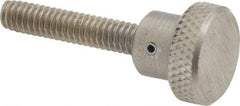 Gibraltar - 3/4" Head, Knurled Knob - Threaded Stem, Stainless Steel - Industrial Tool & Supply
