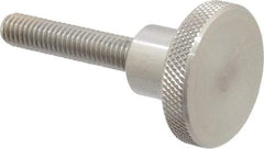 Gibraltar - 1-1/2" Head, Knurled Knob - Threaded Stem, Stainless Steel - Industrial Tool & Supply