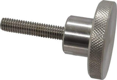 Gibraltar - 2" Head, Knurled Knob - Threaded Stem, Stainless Steel - Industrial Tool & Supply