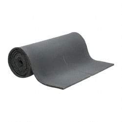 Singer Safety - 25' Long x 54" Wide, Polyester Foam Roll - Gray - Industrial Tool & Supply